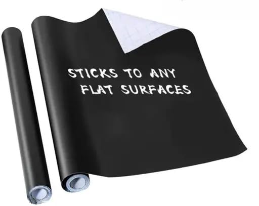 VI COLLECTIONS Black Vinyl Matte Sticker 120 x 60 cm Used as a Black Board for Home, Office, Tuttion Centre Etc