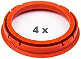  4 Zentrierringe f??r Alufelgen 73.00 mm auf 57.10 mm Kunststoff (73,00/57,10)