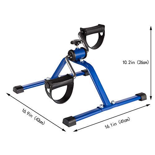 Mini bicicleta de ejercicio portátil para piernas y brazos miniatura 2