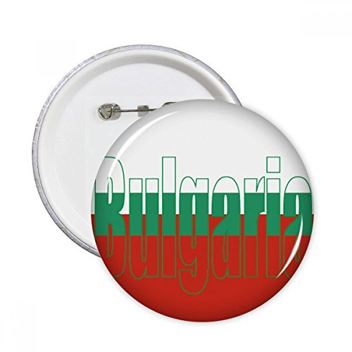 Badge Bulgarie Drapeau Pays Nom Ronde Pins Bouton Vêtements Décoration Multicolore