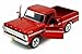 1969 Ford F-100 Pickup, Red - Motormax Premium American 79315 - 1/24 Scale Diecast Model Car
