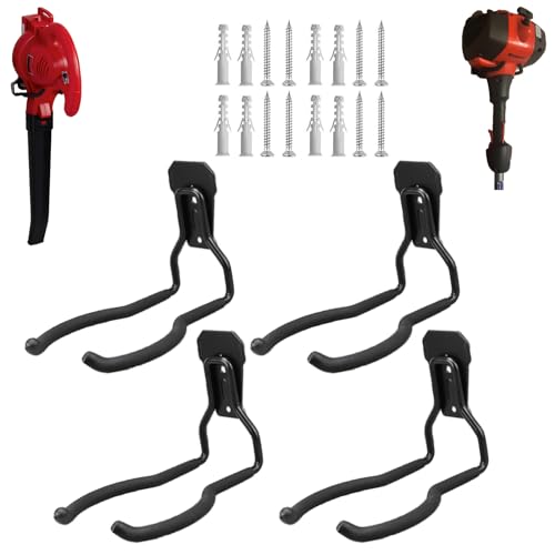 Juformin Weedeater Aufhänger, Rasentrimmer-Aufhänger, Unkrautfresser-Regal, Garagen-Wandhaken, Elektrowerkzeug-Halter für Garagenwand, Allzweckhaken für Garagenwerkzeug, Organizer und Aufbewahrung