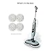 Shark Steam & Scrub Steam Mop, All-in-One Scrubbing and Sanitizing Hard Floor Cleaner, LED Headlights, 4 Dirt Grip Soft Scrub Pads Included, XL Water Tank, Swivel Steering, Hawaiian Grey, S8001