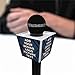 custom mic flag logo personalized microphone box Trapezoidal larger size (black)