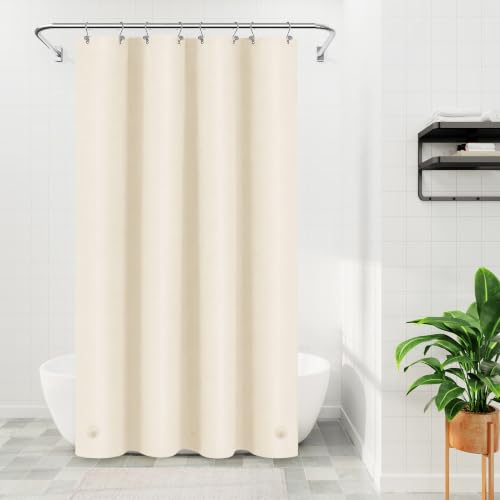 Image of Barossa Design 48x72 Beige Stall Size Shower Curtain Liner