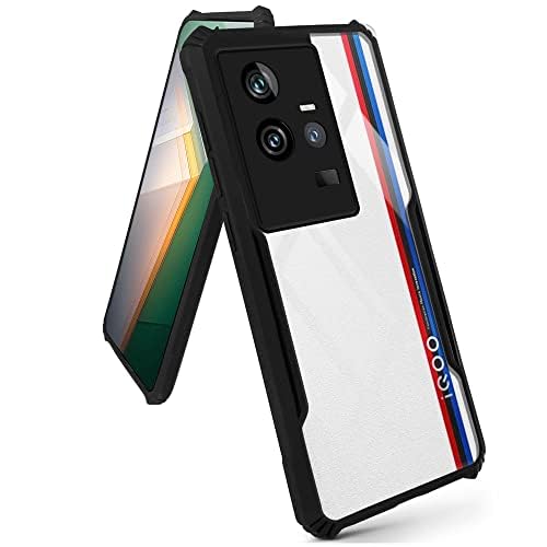 Image of Jkobi Back Cover Case for Vivo iQOO 11 5G (Shockproof with Polycarbonate Clear Panel | Professional Black)