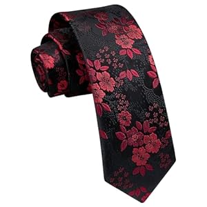 Enlision Skinny Ties for Men 2.17″ Mens Necktie Formal Business Silk Slim Tie Woven Jacquard Thin Tie Wedding Party