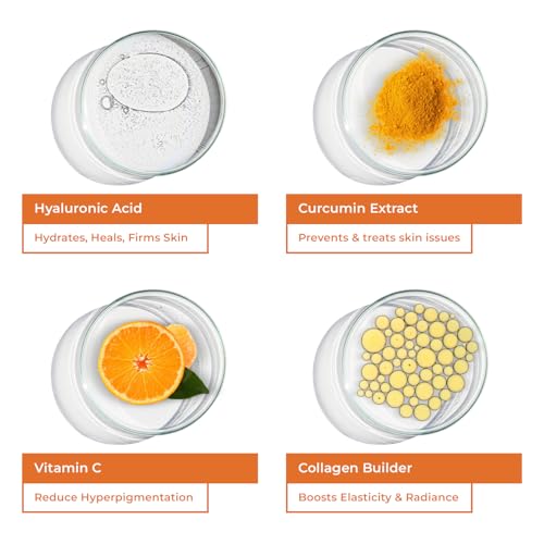 Image of INYU Glowing Skin Gummies (Pack of 30) | with Hyaluronic Acid, Vitamin C, E & Curcumin Extract | for Signs of Ageing, Healthier, Glowing & Softer Skin