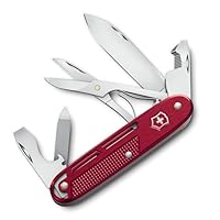 Victorinox Synergy X Alox Taschenmesser – Multifunktionsmesser aus Edelstahl für Alltag, Arbeit & Outdoor mit Schere & Trageclip, rot