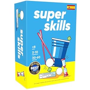 The World Game Super Skills – Juego de Mesa Divertido Lleno de Acción para Niños y Adultos – Regalo para Todas Las Edades – En Español