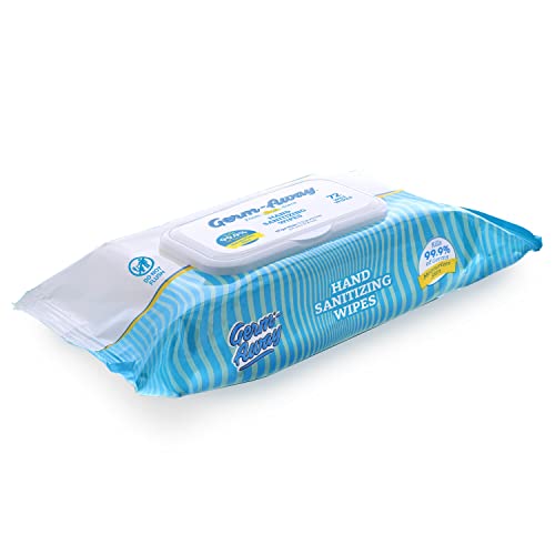 Germ-Away Hand Antibacterial Wipes - Hand Sanitizer Wipes For Kids & Adults - Anti Bacterial Wipes For Travel, Home Or Office (72 Ct/Pack) (Pack Of 4) #TOP4