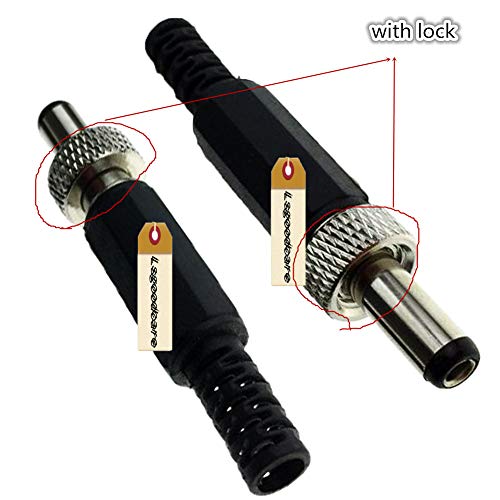 Kit de conector DC 5.5x2.5MM macho y hembra Lsgoodcare miniatura 6