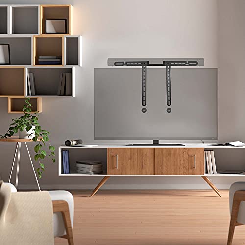 Vivo Steel Speaker Mount Designed For Sonos Arc Soundbar, Above Or Below Wall Mounted Tv, Fits Vesa Widths Up To 600Mm, Black, Mount-Sonos3T #TOP1