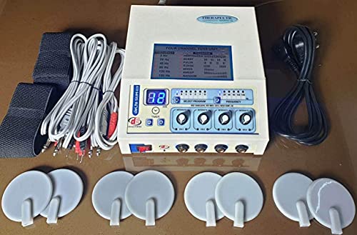 Prof. Home Use 4 Channel Electrotherapy Physical Therapy Unit Body Massager #TOP18