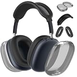 Aiaabq for AirPods Max case Cover,Anti-Scratch Ear Pad Case Cover/Ear Cups Cover/Headband Cover for AirPods Max. Clear Soft TPU and Silicone,Skin Scratch Proof.