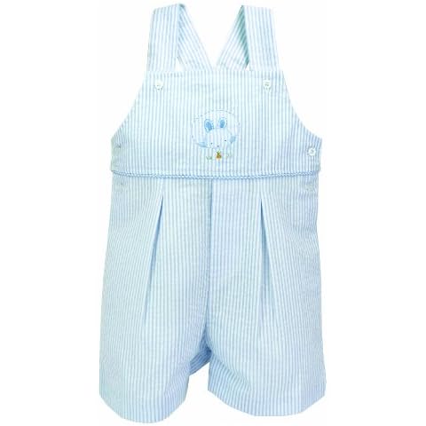 Bunnies By The Bay Baby Newborn Peek-A-Boo Shortalls-Boy, Blue, 6-9 Months Cover