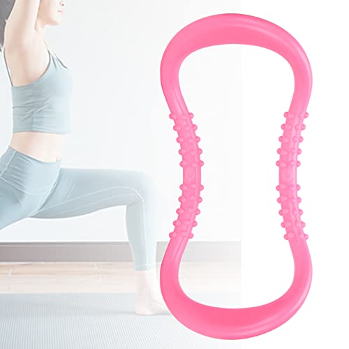 Foto von Yoga-Pilates-Ring Yoga-Stretchring Beinübung Waden-Pilates-Ring Fitness-Stretching-Ring Trainingsgerät für Rücken-Arm-Beinschmerzen Heimtraining Fitnessstudio (Rosa)