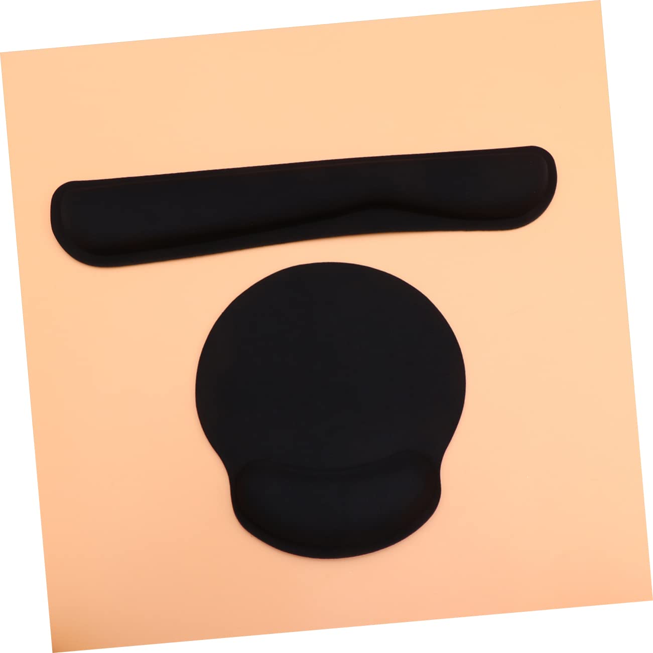 STOBOK 2sätze Teiliges Set Ergonomischen Handgelenkauflagen Und Mauspad Memory-schaum Für Optimalen Am Arbeitsplatz Und Beim Gaming Schwarz Tastaturunterlage Und -handballenauflage