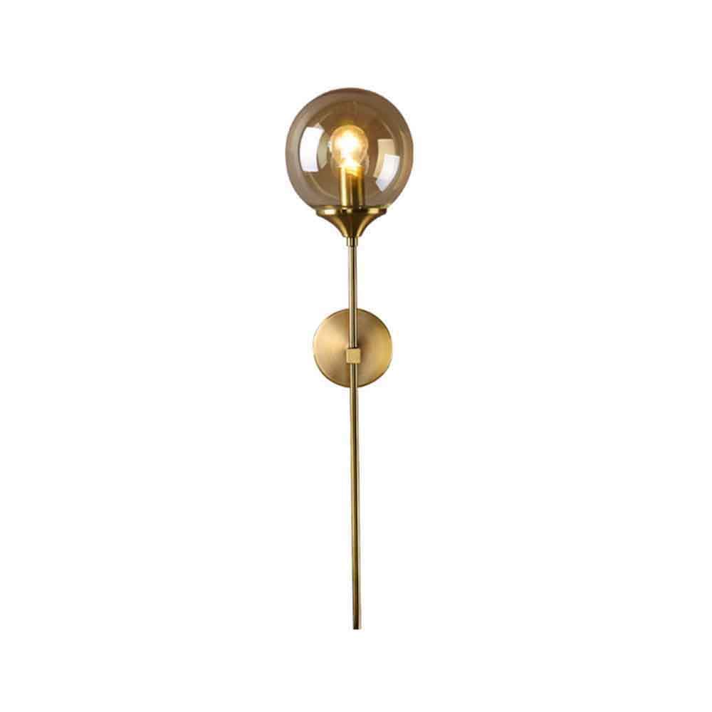 BOKT Glass Globe Mid Century Wall Sconce Wall Light Fixture 