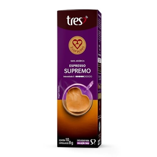 3 Corações Café Espresso Supremo TRES - 10 unidades 3 Corações Café Espresso Supremo TRES - 10 unidades