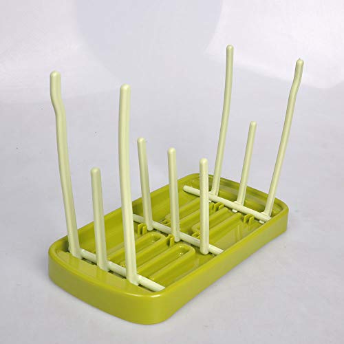 牛乳瓶ドレーンラック哺乳瓶乾燥ラック授乳瓶排水管乾燥ラックブルーピンク哺乳瓶洗浄乾燥機 ホワイト 哺乳瓶ラック (Size:23.6x13.4x25cm; Color:Yellow)