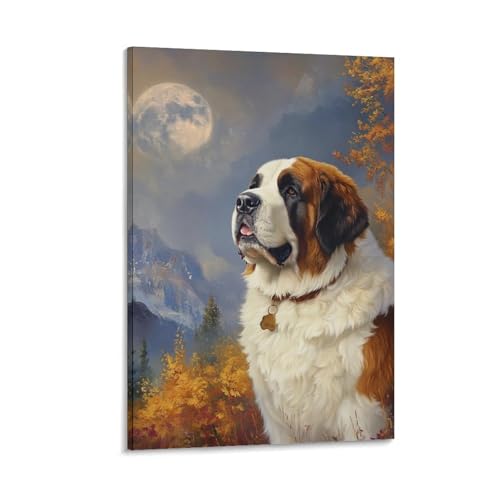Mastiff tibétain impression sur toile décoration murale salon 50x75cm