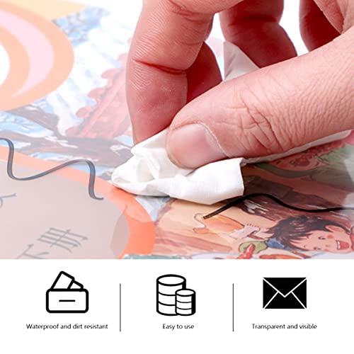 Capas plásticas para livros, filme transparente, livro didático 32 K, 10 peças, adesivo de exercício