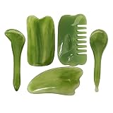 Goghbcns 5piece Set of GuaSha Scraping Massage Tools,Multifunctional Meridian Massage Tools,Used for
