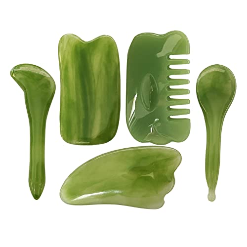 Goghbcns 5Piece Set Of Guasha Scraping Massage Tools,Multifunctional Meridian Massage Tools,Used For Spa Acupuncture Therapy, Neck, Back, Face, Leg Massage, Relieve Muscle Soreness #TOP16