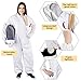 ECKXCH Bee Suit for Men Women,Beekeeper Suit with Beekeeping Gloves,Beekeeping Suit with Veil Hood,Polycotton Bee Keeper Suit,Bee Keeping Suit XL