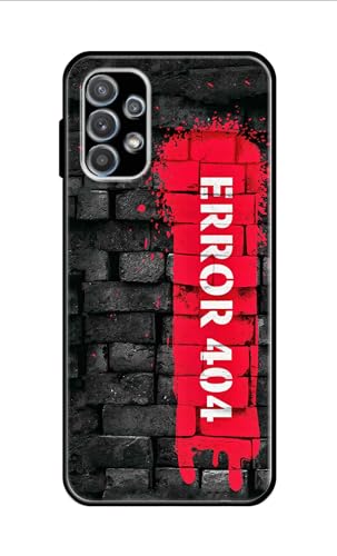 Image of Metal TPU Printed Back Cover for Samsung Galaxy A32 4G (Error 404) 360 Degree Protection | Camera Protection -25092024(AR)