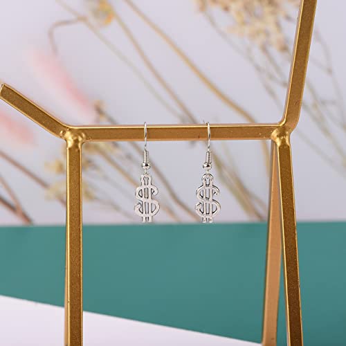 100Pcs Antique Silver Plated Dollar Sign Charms Pendant Diy Bracelets Necklace Jewelry Making Craft Wholesale 17Mmx9Mm(A052) #TOP3