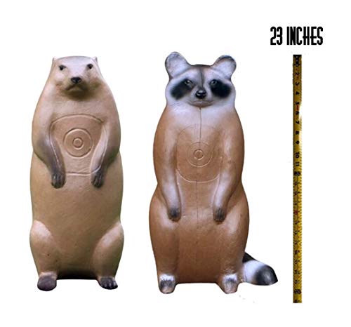 Bigshot Pro Hunter Racoon And Groundhog Combo Critter 3D Archery Target For Compound, Traditional Bows, Youth Archery #TOP1