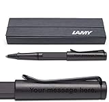 Coffret cadeau Lamy Safari Stylo roller Noir mat/anthracite Gravure offerte + Coffret cadeau
