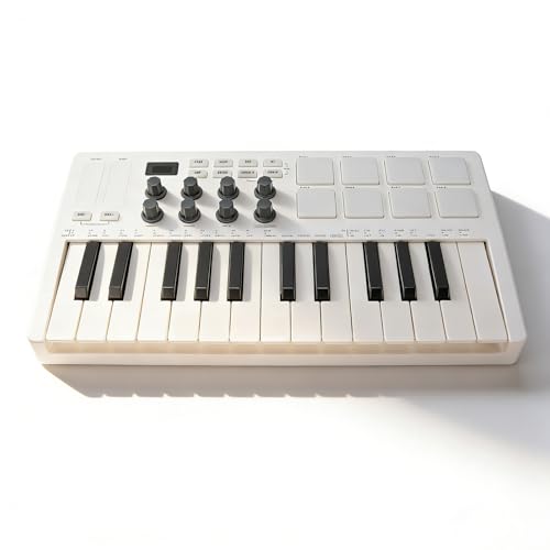 Contrôleur MIDI portable 25 touches Bluetooth et mixeur MIDI avec pads
