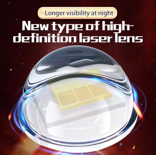 Image of 6 LENS Fog Light Yellow & White colour with 4 modes including flashing | Universal Fit for Bike & Car 12V-24V 30W| High Brightness | Stylish & Durable | Universal for bike & car| Pack of 1