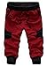 SoEnvy Men's Casual Harem Training Jogger Sport Short Baggy Pants Large Wine Red