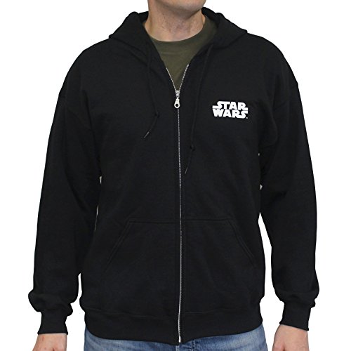 Sudadera Star Wars Trooper hombre negra que no pierde color ni forma al lavar