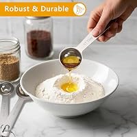 TILUCK Stainless Steel Measuring Cups & Spoons Set,Coffee Scoop Spoon — image 3