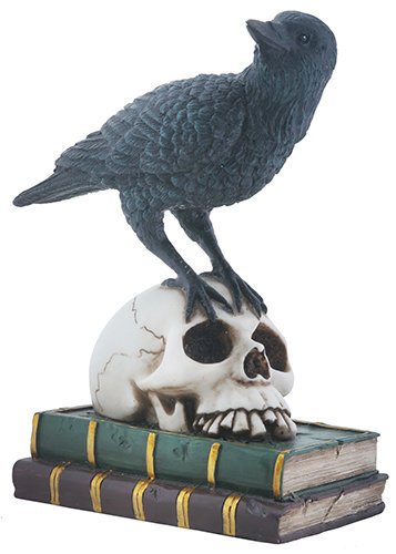 Amazon.com: YTC Quoth The Black Raven on Skeleton Skull and