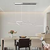 Siittoo Modern LED Pendant Light Fixture, 52'' Upgrade Dimmable Modern LED Chandelier Light Fixture,