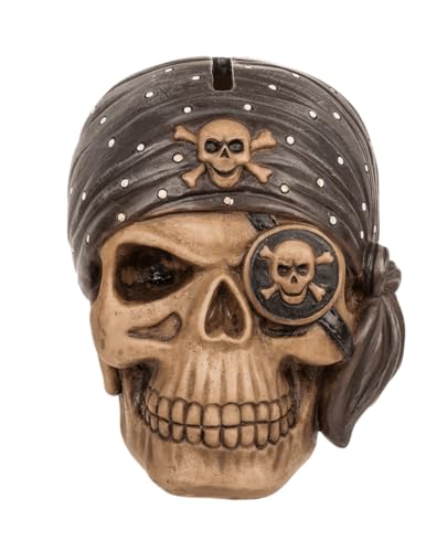 Salvadanaio con serratura pirata, ca. 12 x 11 cm