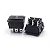 1pc KCD7 9-pin 3-Stop All Black Power Warping Switch Large Current Power Button Switch Controls Switches