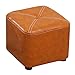 Kreatywny kwadratowy fotel pufa podnóżek dziecko dorośli zmień buty niski stołek z antypoślizgowymi plastikowymi nogami, jasnobrązowy, 30 cm x 30 cm x 30 cm
