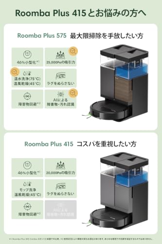 ルンバ Plus 575 Combo ロボット + AutoWash 充電ステーション