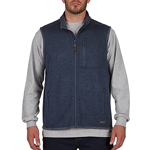 Image of Smith's Workwear mens Full Zip Sweater Fleece Vest