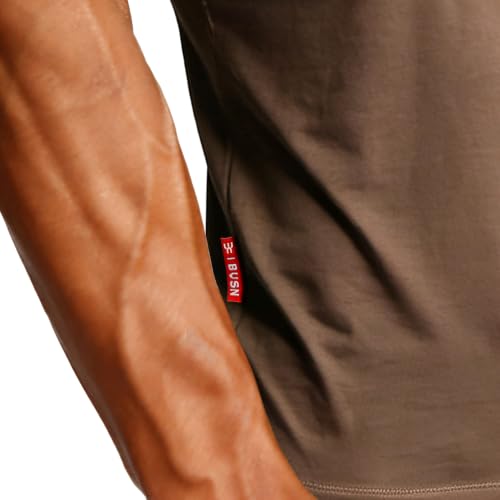 Image of Casual Short Sleeve Crew Neck Classic Wicking Breathable Fitness Muscle Athletic T Shirts Mens