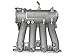 Skunk2 Racing 307-05-0260 Pro Series Silver Intake Manifold for Honda D-Series Engines