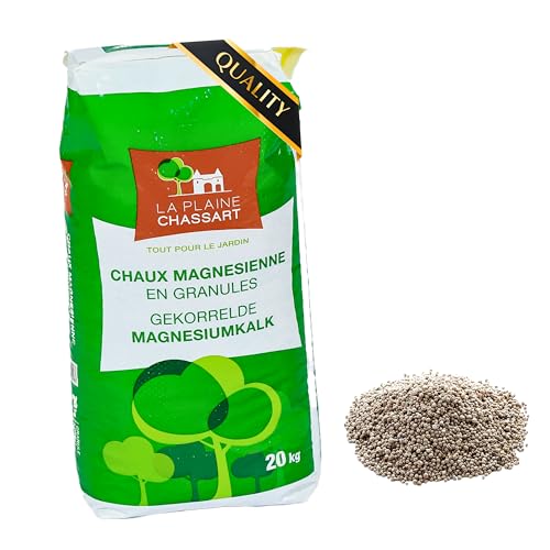 La Plaine Chassart - Chaux Magnésienne en Granules 20kg - Amendement Pour Sol Acide - Gazon, Pelouses, Jardin d'ornement, Potager, Compost