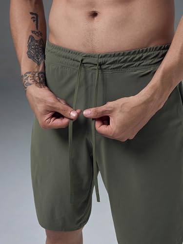 Image of TECHNOSPORT Men's Regular Fit Solid Sports Shorts with Duracool+ for Running, Training & Workout Wear